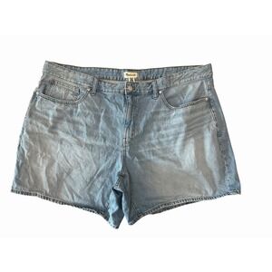 Madewell Baggy Jean Shorts Size 22W Plus High Rise 6" Inseam 5 Pocket #Y8-1